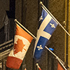 Canadian and Quebec flags