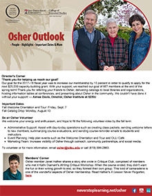 Osher Outlook Newsletter