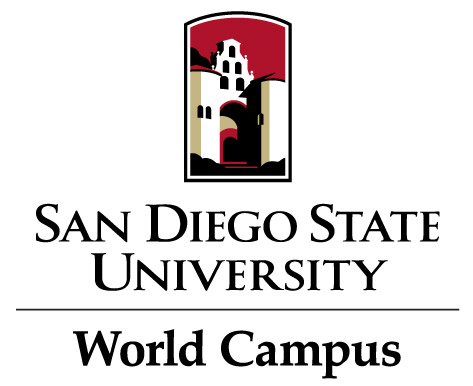 SDSU World Campus Vertical Logo Medium Size